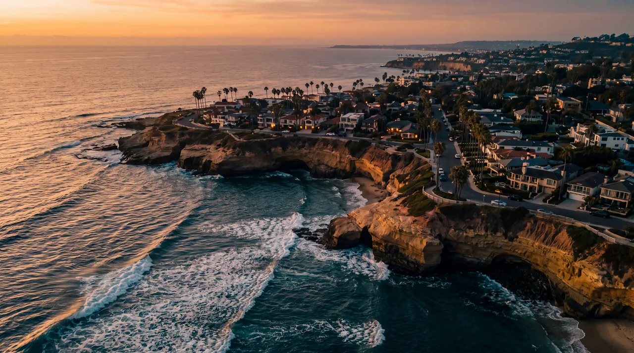 San Diego, California, cinematic rendering